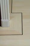 Bamboe 2-lagen side-pressed naturel met Wenge bies